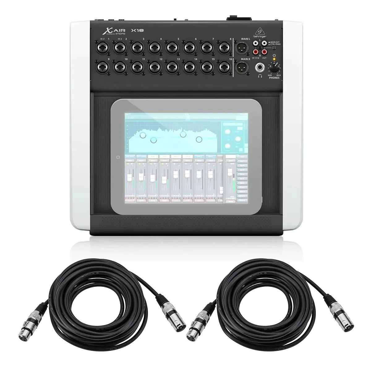 Цифровой микшер Behringer X Air X18, 18 каналов, 12 шин, для iPad/Android