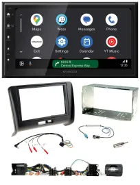 Kenwood DAB Bluetooth USB Lenkrad 2DIN Autoradio für Audi TT 2006-2014