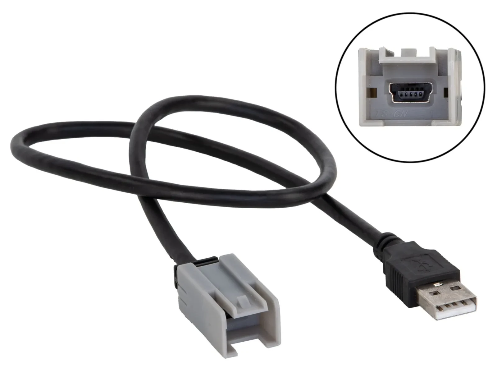 Переходник ACV 44-1000-011 Mini-USB — USB-A, серый