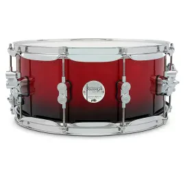 PDP Concept Maple Snare Drum w/Chrome Hardware 14 x 6.5 in. Red to Black Fade