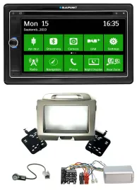 Blaupunkt Bluetooth 2DIN Lenkrad DAB USB TMC Navigation für Kia Sportage 3 2010-
