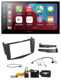 Pioneer USB Lenkrad DAB 2DIN Bluetooth Autoradio für Mercedes C-Klasse 07-11 W20