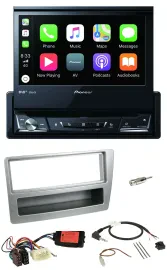 Автомагнитола Pioneer DVD, Bluetooth, DAB, USB для Honda Civic 2004–2006 серебристая