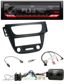 JVC Bluetooth USB DAB Lenkrad Autoradio für Renault Megane Fluence 2012-2014 sch