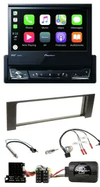 Pioneer DVD Bluetooth DAB USB Lenkrad Autoradio für Audi A4 2000-2004 ISO