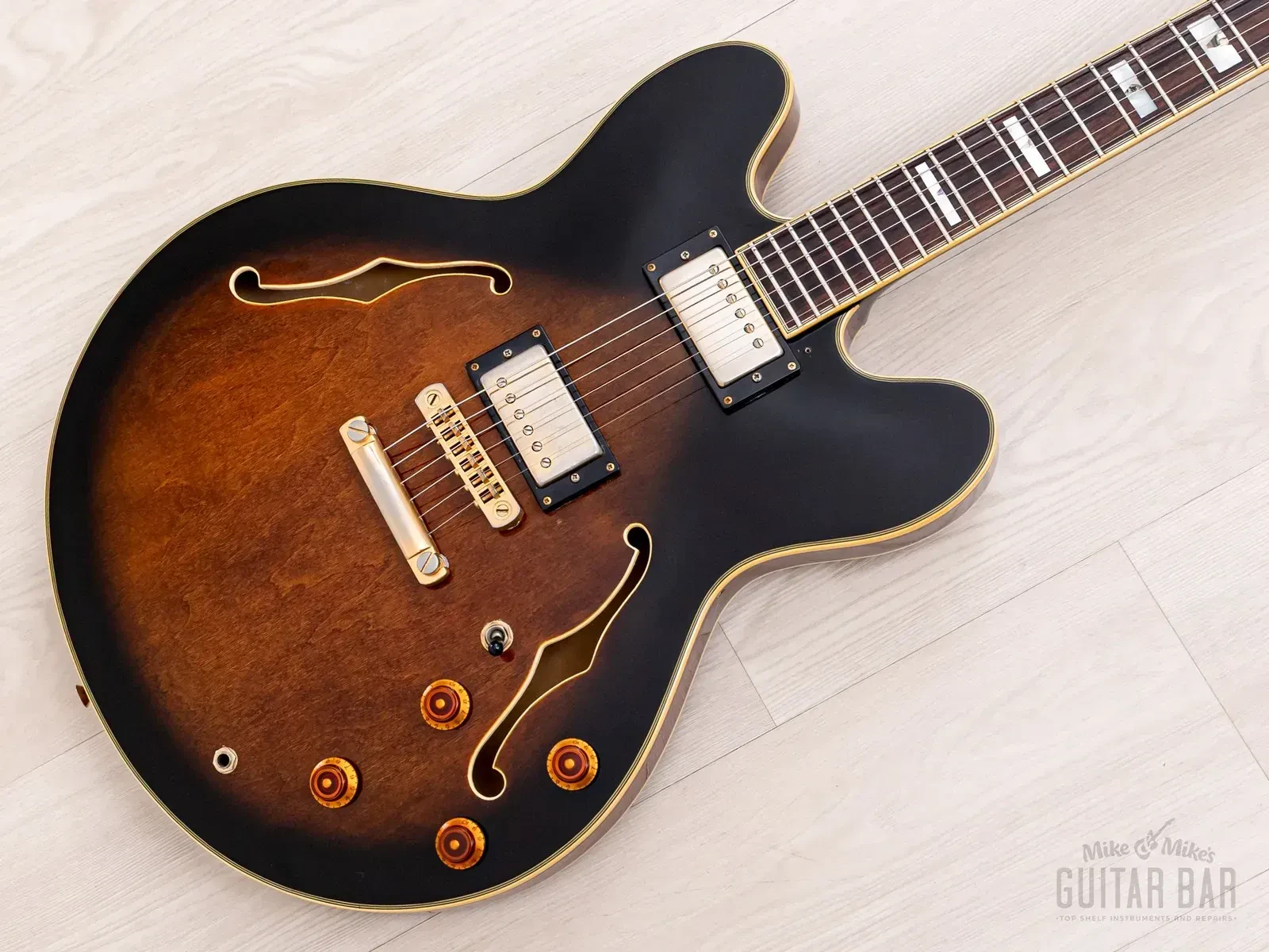 1994 Epiphone Sheraton II Semi-Hollow Guitar Vintage Sunburst