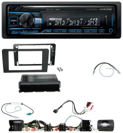 Alpine USB Bluetooth DAB Lenkrad Autoradio für Audi A3 8P 2003-2012 Aktivsystem