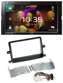 Автомагнитола для Mitsubishi L200 (2006–2015) JVC 2DIN, DAB, Bluetooth, USB, MP3