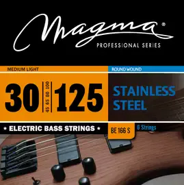 Струны для 6-струнной бас-гитары 30-125 Magma Strings BE166S