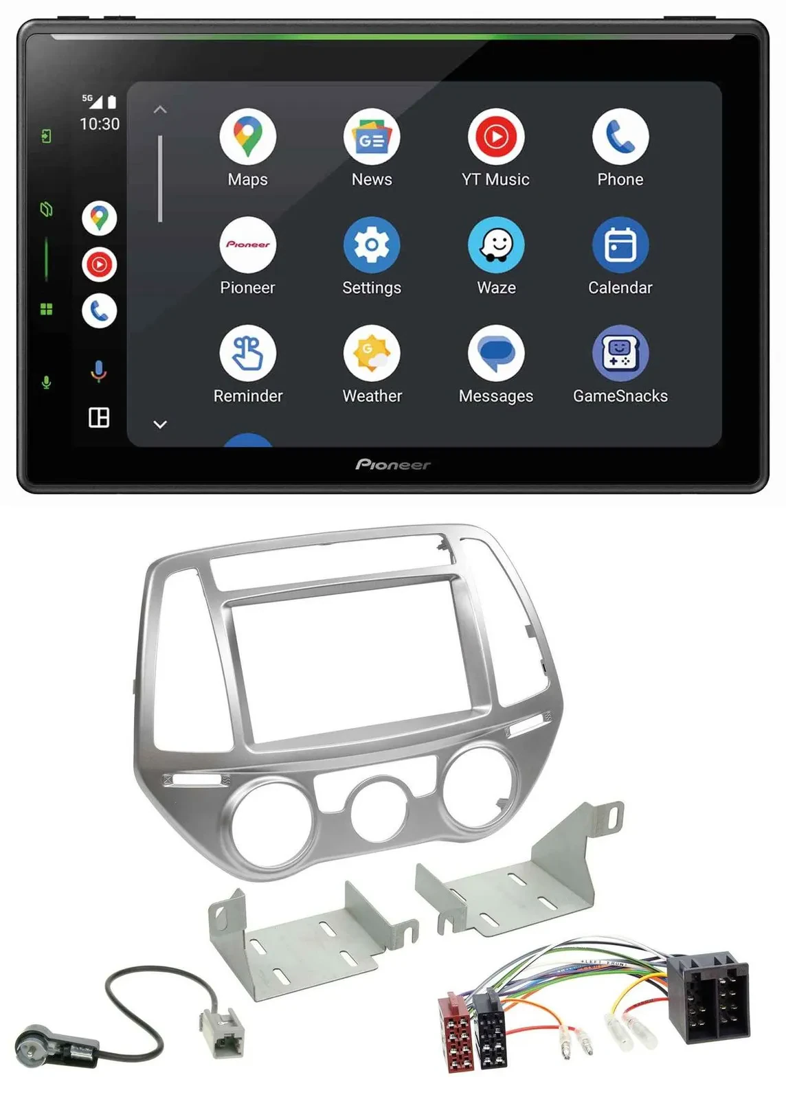 Pioneer 2DIN MP3 USB Bluetooth DAB Autoradio für Hyundai i20 12-14 man. Klima