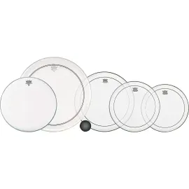 Б/У Пластик для барабана Remo Pinstripe Clear Pack (набор), Powerstroke P3 Clear + Ambassador Coated 12"