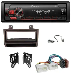 Pioneer DAB 1DIN MP3 AUX USB Autoradio für Hyundai Sonata ab 09 dunkelbraun meta