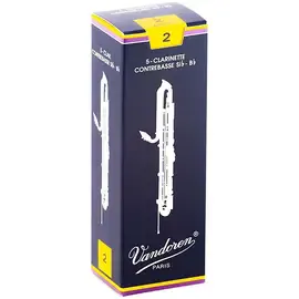 Трость для саксофона контрабас Vandoren Contra-Alto/Contrabass Clarinet Reeds Strength 2 Box of 5