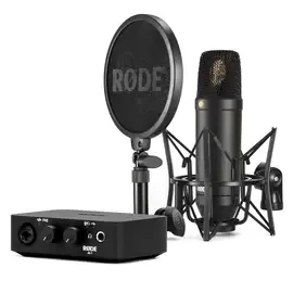 Звуковая карта внешняя Rode Complete Studio Kit w/AI-1 Audio Interface, NT1 Microphone, SM6 Shock Mount комплект