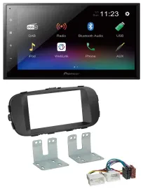 Pioneer USB Bluetooth DAB 2DIN MP3 Autoradio für Kia Soul ab 14 PS schwarz