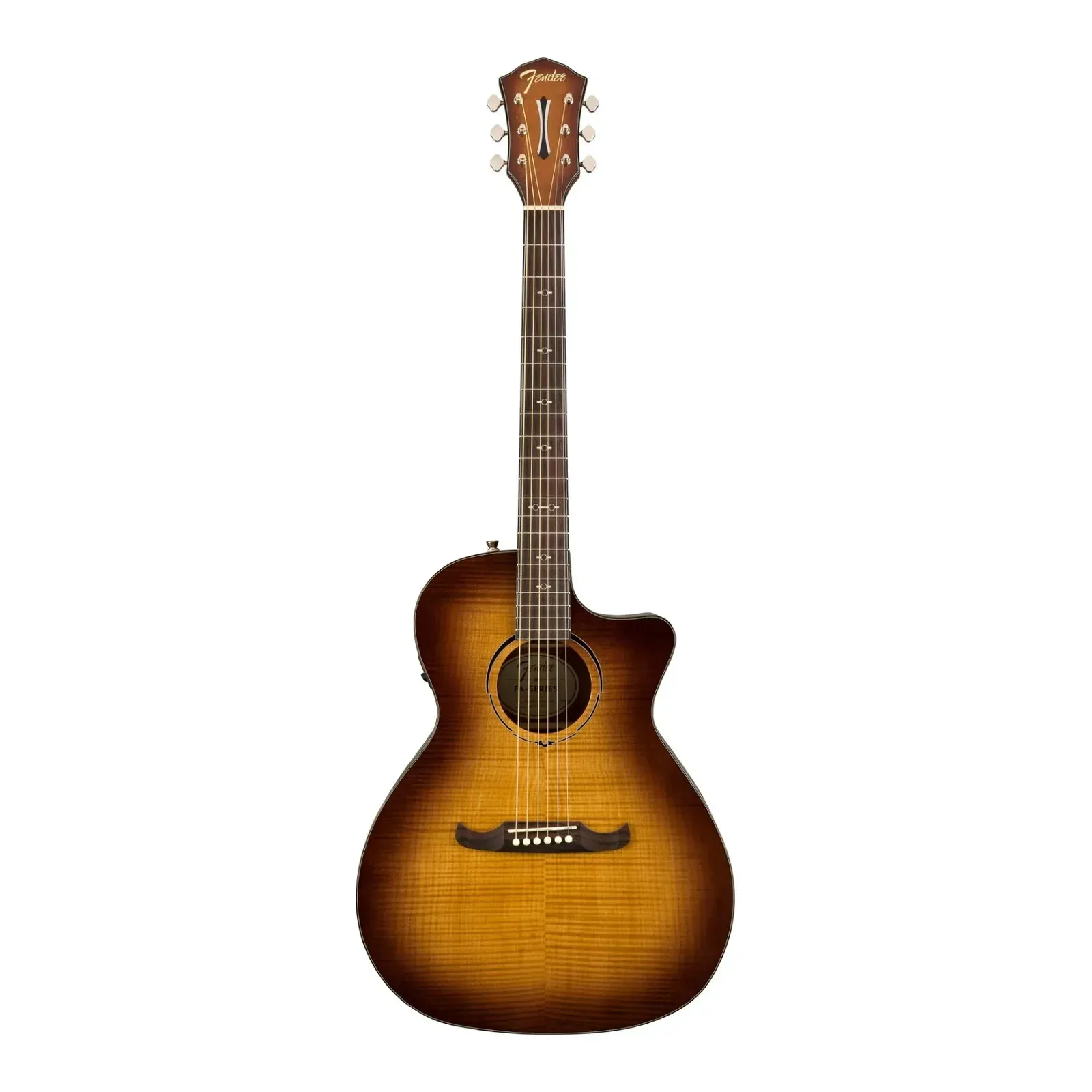 Fender Auditorium Bodied Acoustic 6 String Guitar 3 Color Tea Burst