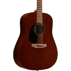 Martin D-10E Retro Road Sapele Dreadnought Left-Handed A/E Guitar Dark Mahogany