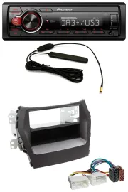 Pioneer MP3 DAB 1DIN AUX USB Autoradio für Hyundai Santa Fe (ab 2012)