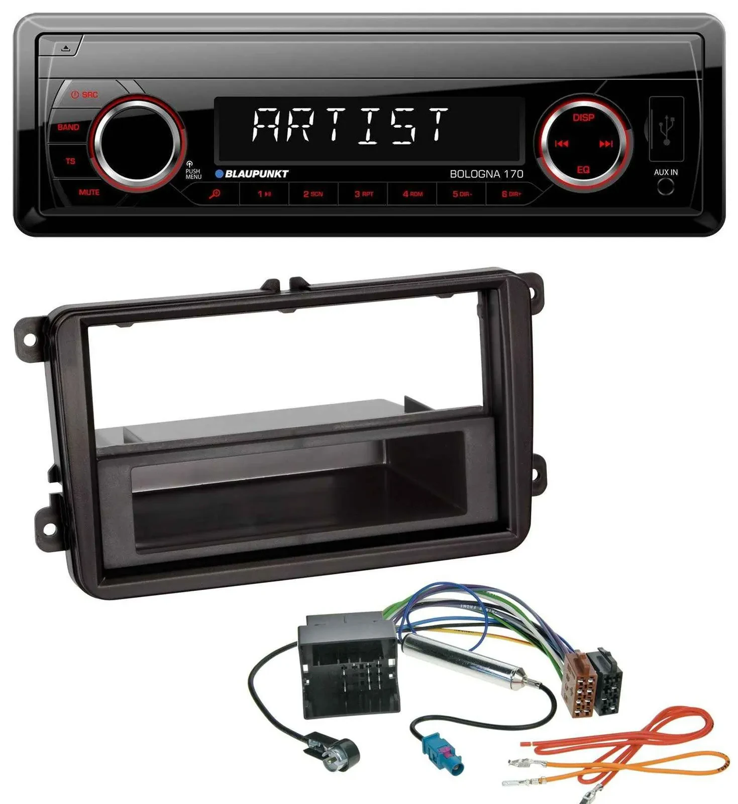 Blaupunkt SD USB 1DIN MP3 AUX Autoradio für VW Transporter T5 T6 Caravelle Multi