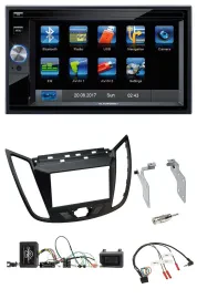 Автомагнитола для Ford Kuga DM2 (с 2013) Blaupunkt 2DIN, навигация, Bluetooth, USB, SD, TMC, поддержка кнопок на руле