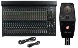 Микшерный пульт Mackie 2404VLZ4 24-Channel 4-Bus USB FX (набор, с микрофоном sE Electronics)