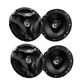 (2-Pairs) JVC CS-DF620 100W RMS 6.5" 2-Way Coaxial Car Speakers