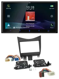 JVC USB Bluetooth 2DIN DAB MP3 Autoradio für Honda Accord 02-08 schwarz