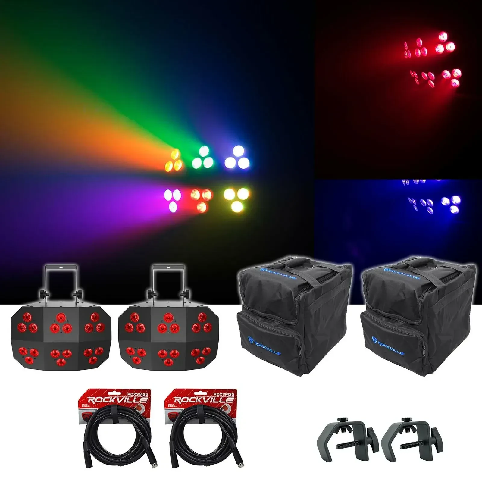 Светодиодный прибор Chauvet DJ Wash FX 2 RGB+UV с аксессуарами (пара)