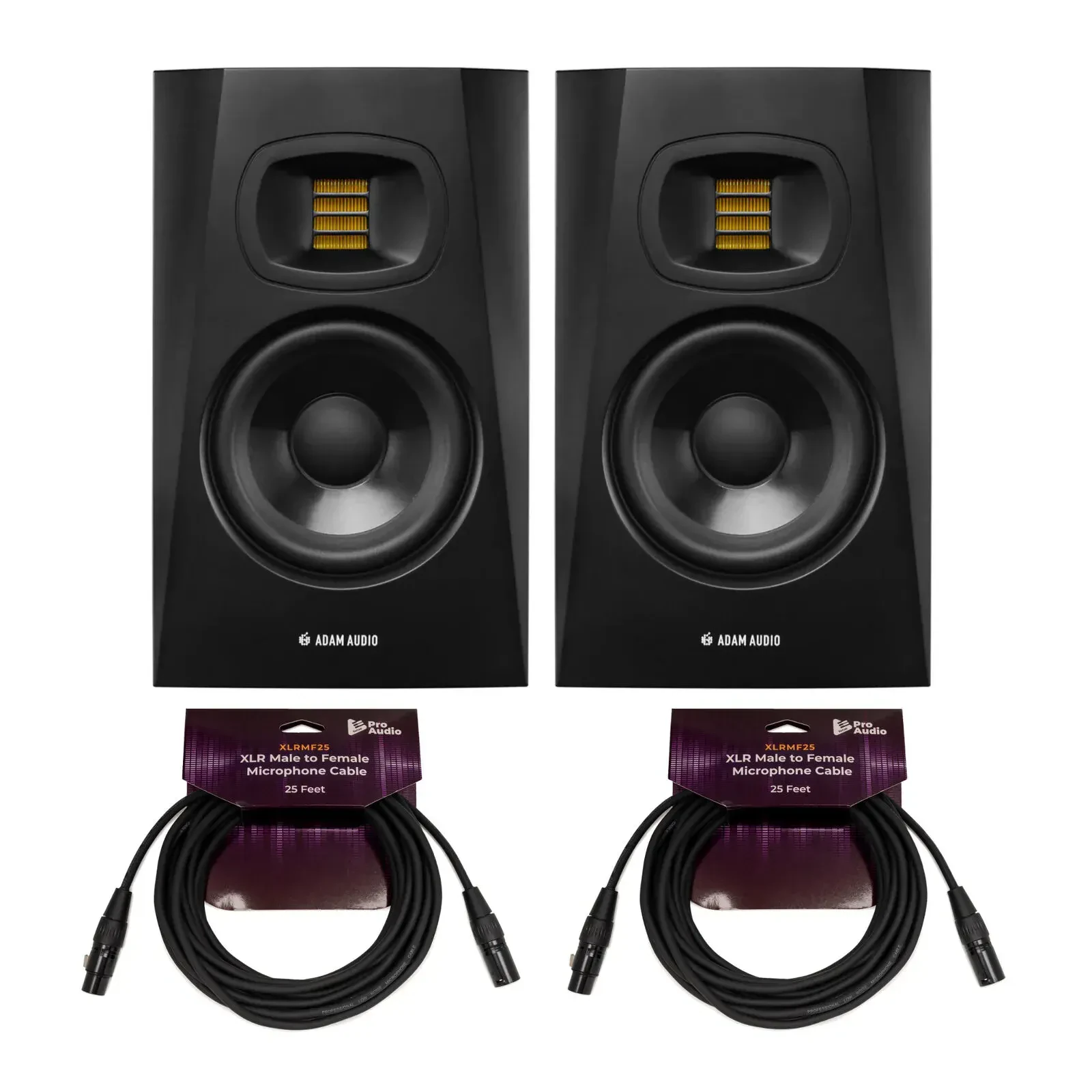 Активный студийный монитор ADAM Audio T7V Black с аксессуарами (пара)