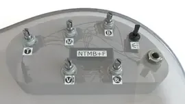 Комплект темброблока Bartolini HR-5.4AP/918 Pre-Wired Active Passive Electric Bass Preamp Harness 5 Knob 3 Band EQ Bypass