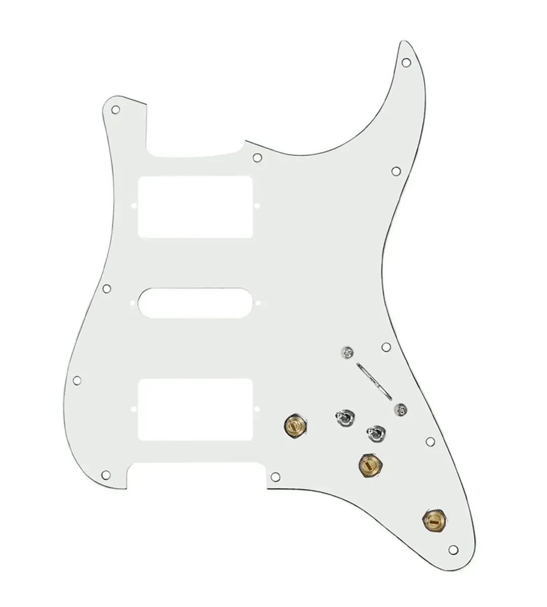 Пикгард для электрогитары Strat 920D Custom SWPG-HSH-PPG-S7W-HSH-2T HSH, pre-wired, цвет Parchment