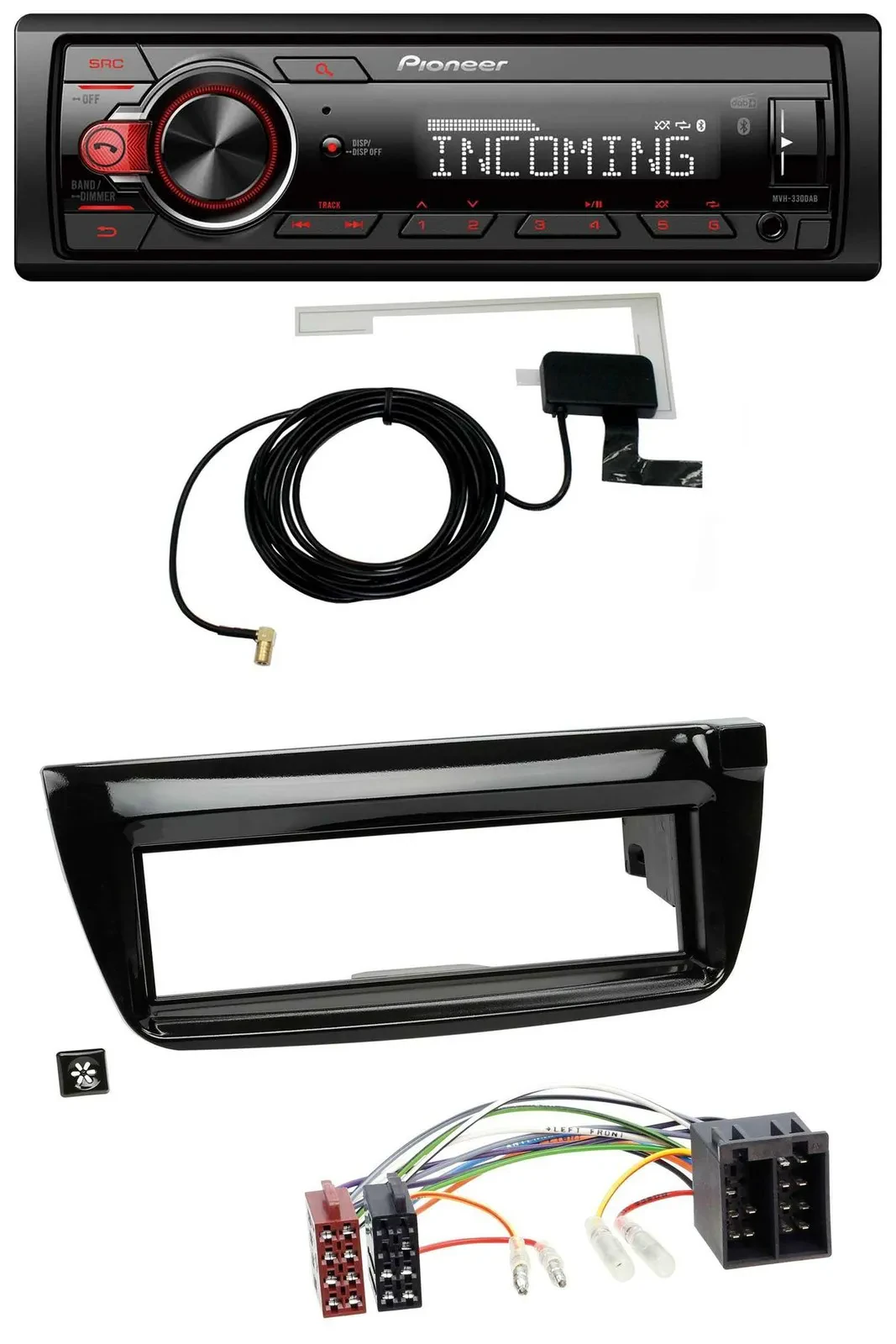 Автомагнитола Pioneer USB MP3 DAB Bluetooth для Opel Combo (с 2011) и Fiat Doblo (2012–2015)