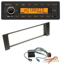 Continental 1DIN DAB MP3 AUX USB Autoradio für Audi A4 00-04 B6 Quadlock Fakra
