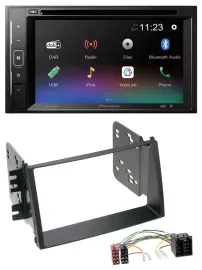 Pioneer Bluetooth MP3 USB 2DIN DAB DVD Autoradio für Kia Soul (AM, 2008-2011)