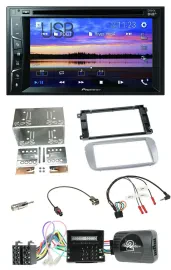Автомагнитола Pioneer 2DIN, Bluetooth, USB, DVD, DAB для Ford Mondeo/S-Max