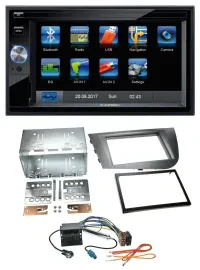 Blaupunkt SD Bluetooth 2DIN MP3 USB AUX Autoradio für Seat Leon 2005-2009 silber