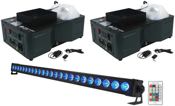 Комплект светового оборудования American DJ Fog Fury Jett+BATTERY STRIP 24