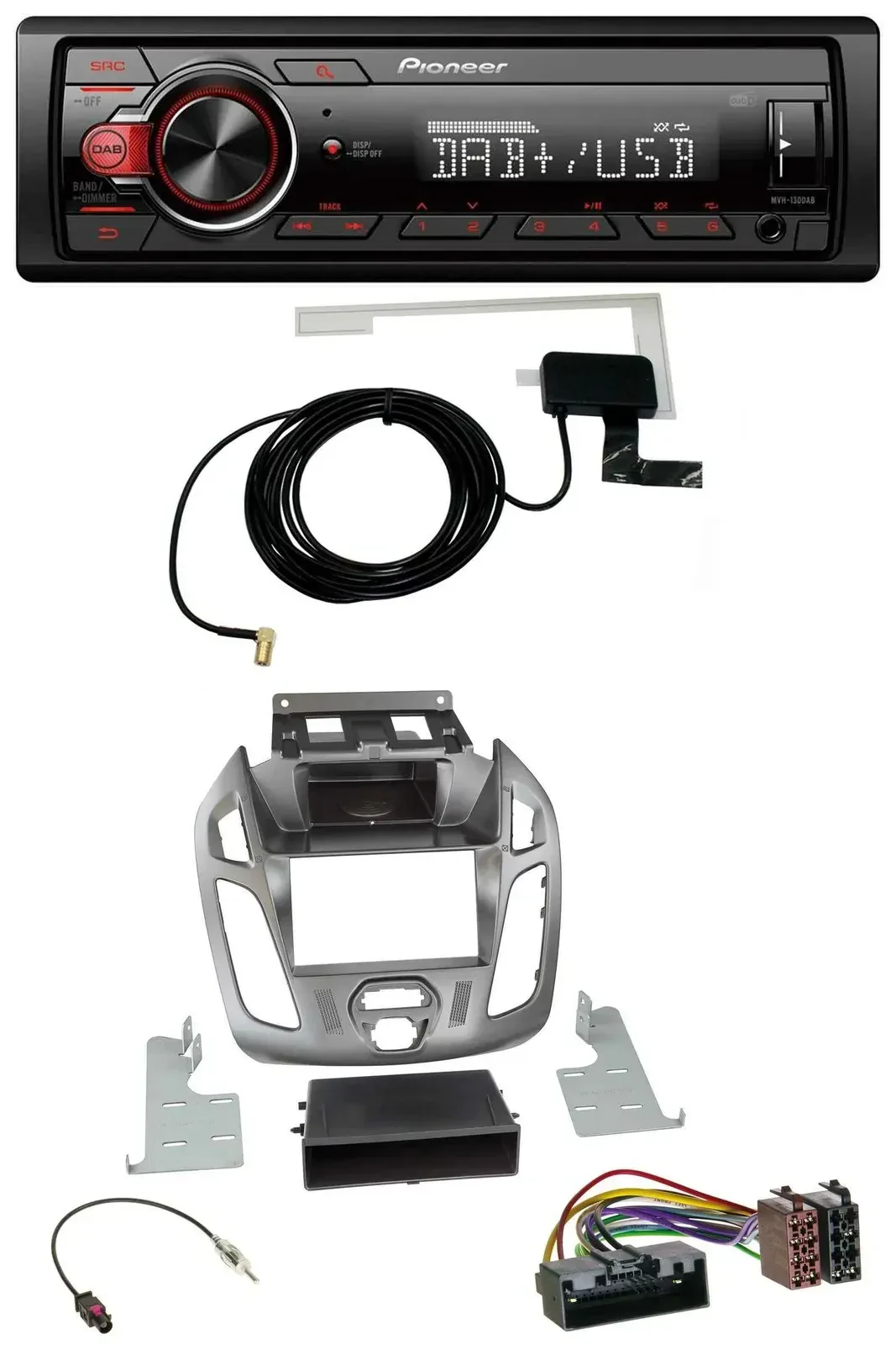 Автомагнитола для Ford Transit/Connect (2012–2018) Pioneer 1-DIN, MP3, DAB, USB, AUX