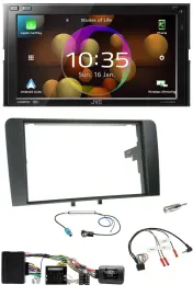 JVC DAB Lenkrad 2DIN Bluetooth USB Autoradio für Audi A3 8P 03-12 Bose Aktivsyst