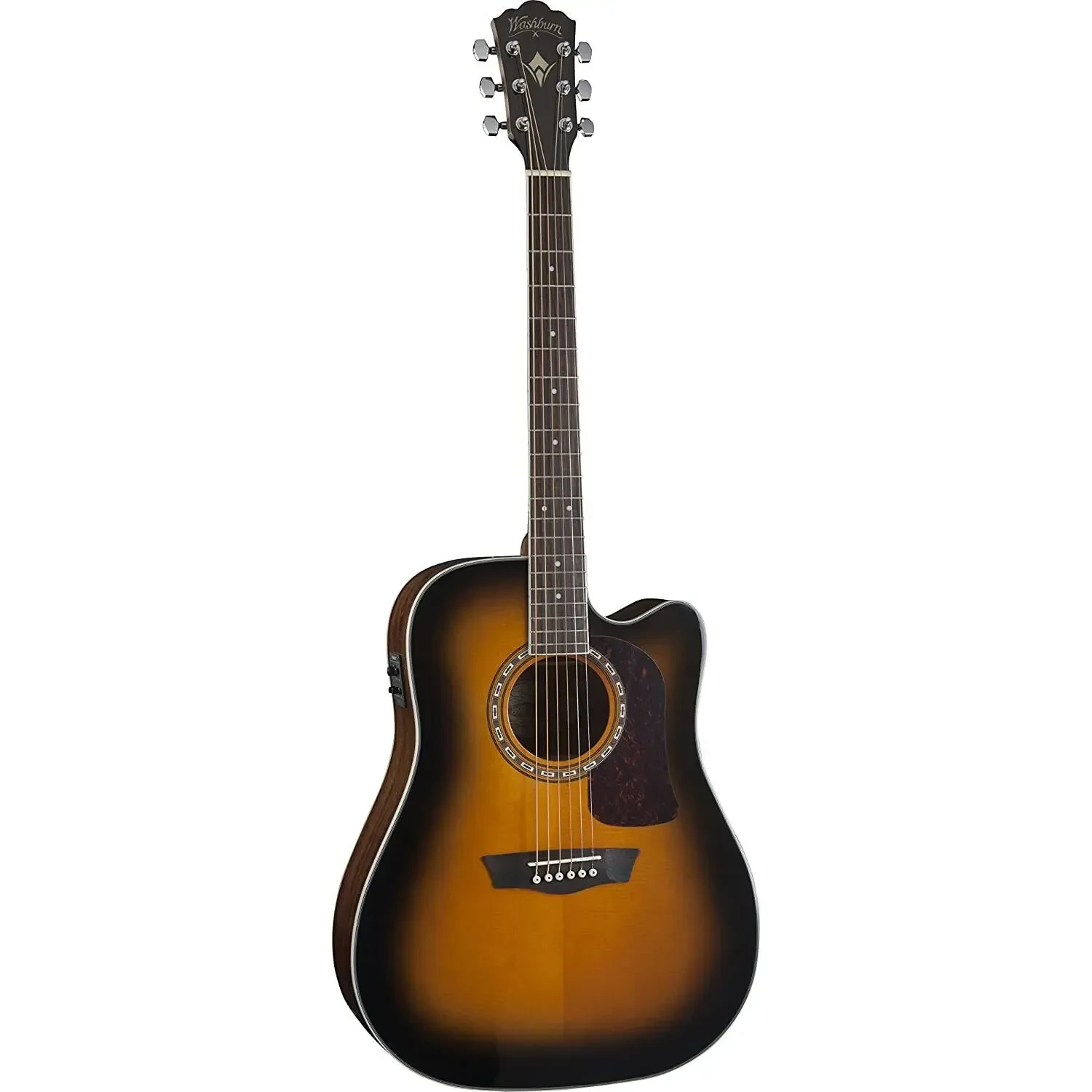Электроакустическая гитара Washburn Heritage D10SCE Tobacco Burst