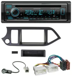 Kenwood MP3 Bluetooth DAB USB CD Autoradio für Kia Picanto ab 2011 Start-Stop