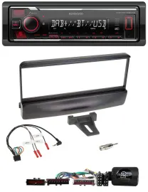 Kenwood Lenkrad Bluetooth USB DAB Autoradio für Ford Escort Focus schwarz
