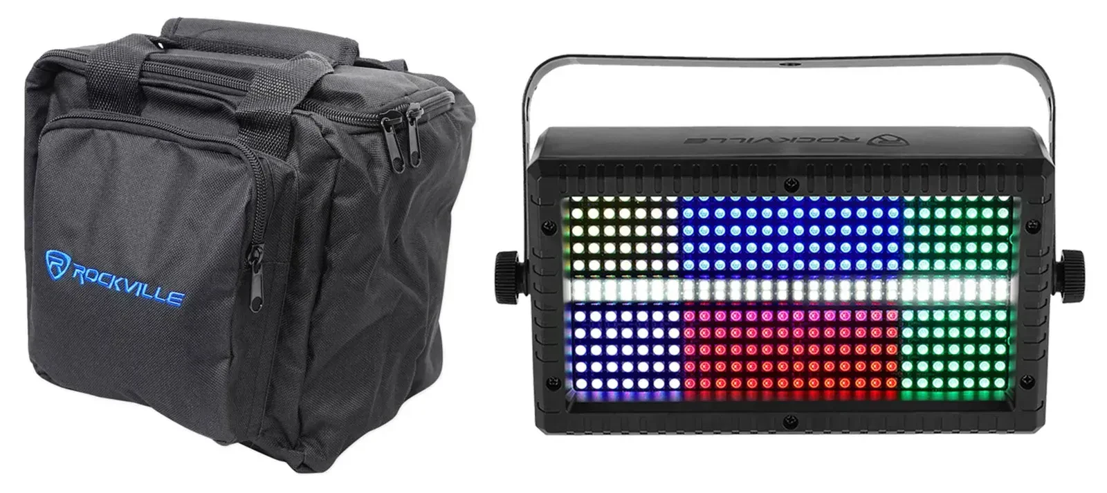 Светодиодный прибор Rockville STAGE PANEL 336 с чехлом (пара)