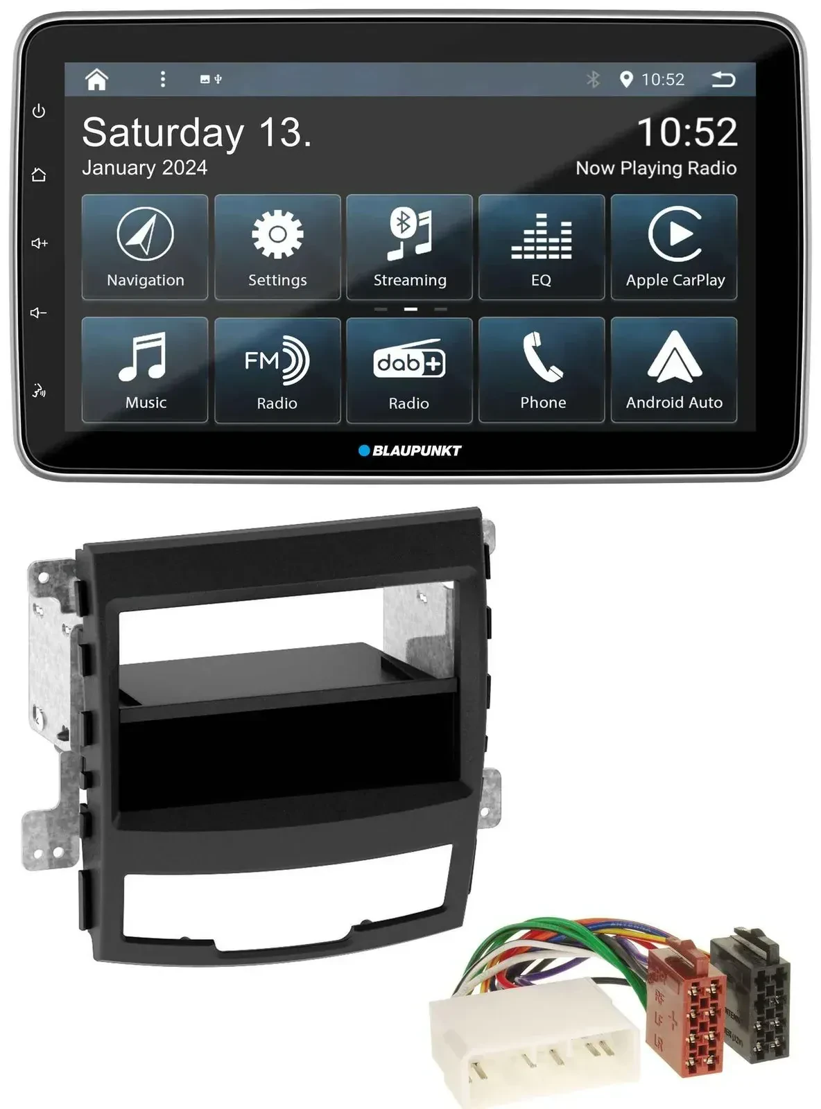 Blaupunkt USB DAB SD MP3 Bluetooth Autoradio für SsangYong Korando CK 2010-2013