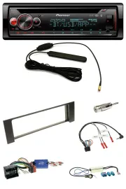 Автомагнитола Pioneer DAB, Bluetooth, USB, CD, для Audi A4 B6 (2000–2004), Quadlock, совместим с управлением на руле