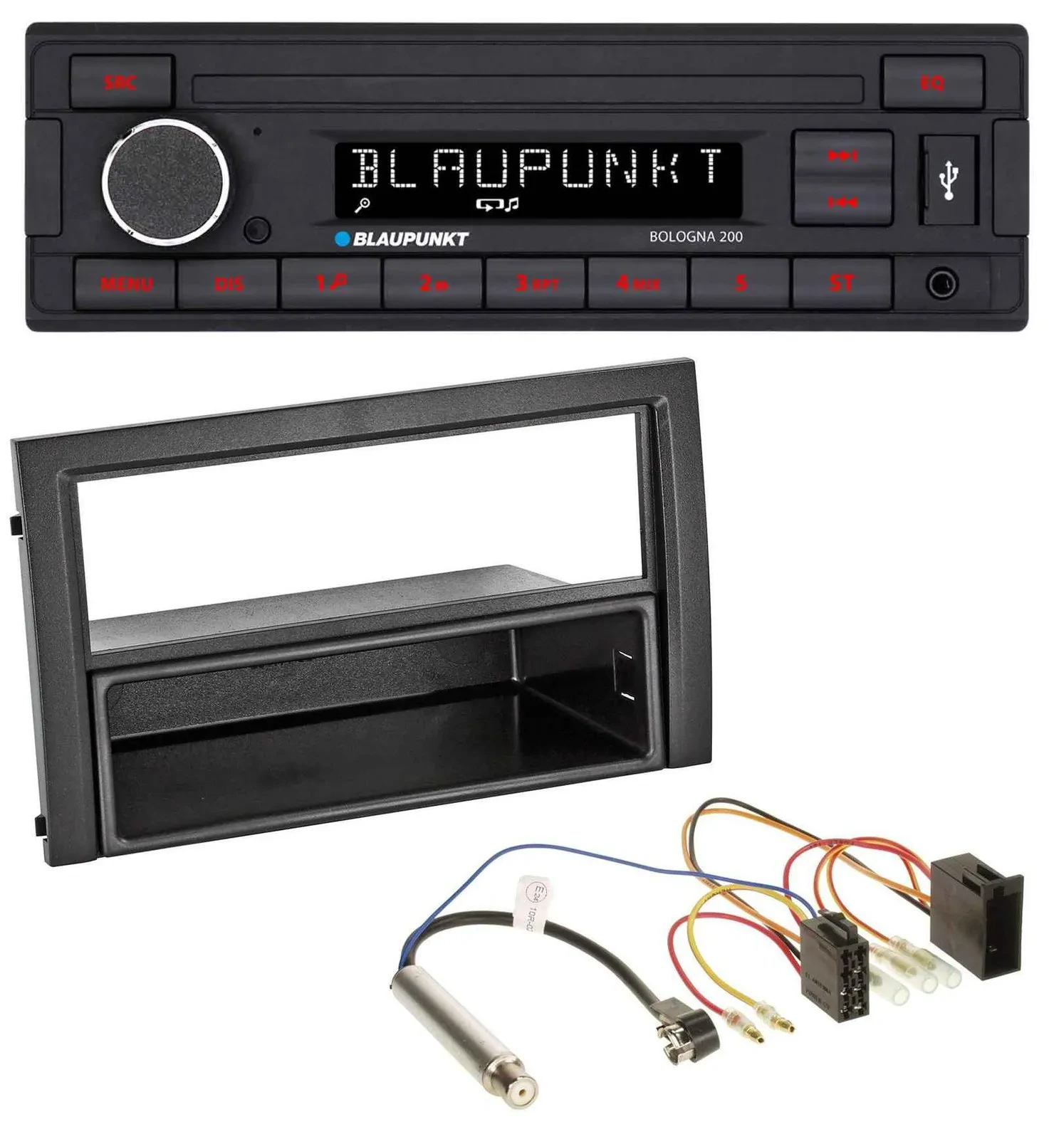 Blaupunkt MP3 AUX USB 1DIN Autoradio für Skoda Fabia 2004-2007 6Y Facelift ISO