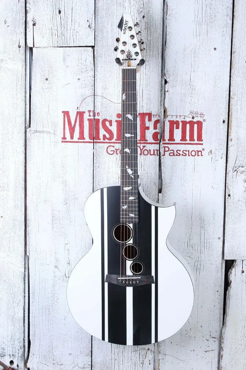 Электроакустическая гитара Schecter DJ Ashba Signature Grand Auditorium Satin White