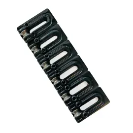 AxLabs String Surfer Brass Roller Bridge Saddles, Wide, Black