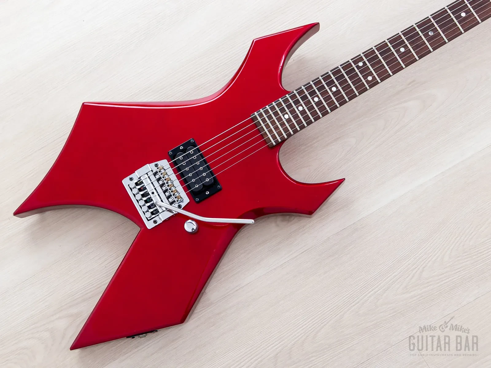 1984 BC Rich US Production Warlock Tremelo Vintage Guitar Metallic Red w/...