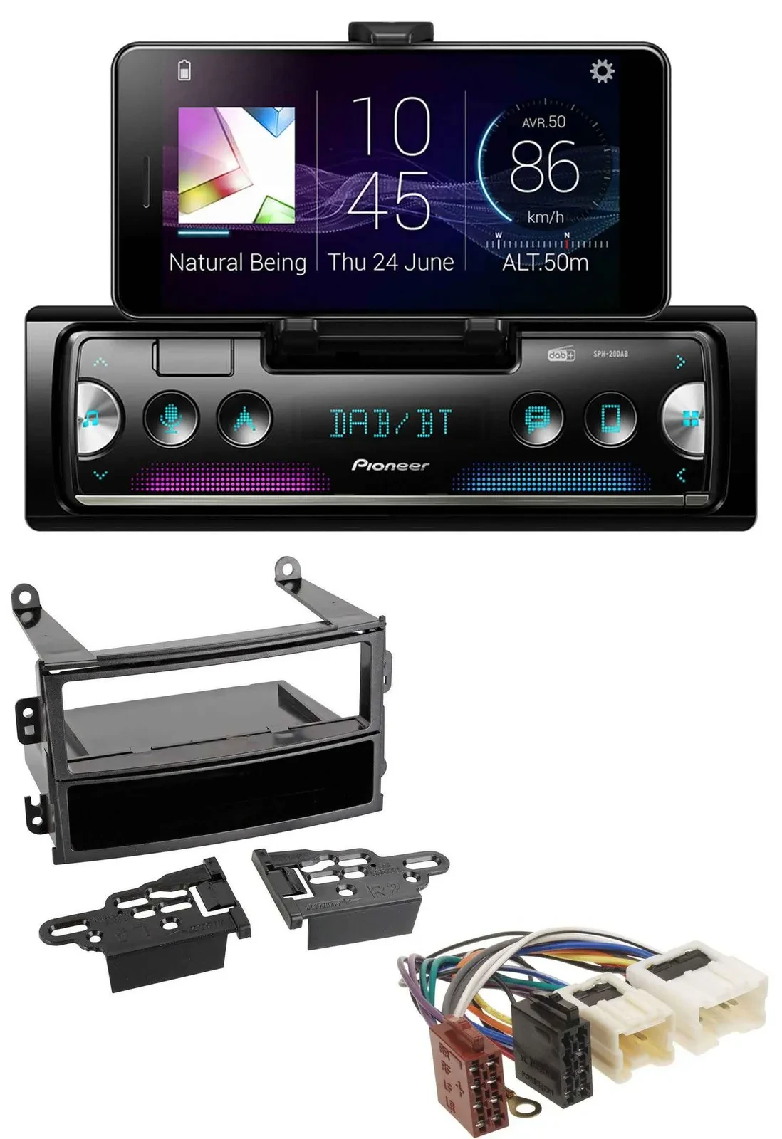 Автомагнитола Pioneer USB/MP3/Bluetooth/DAB для Nissan 350Z Roadster (2003–2005)